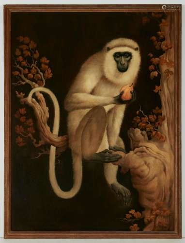 Continental School, Monkey in a fruit tree