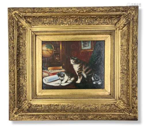 N. WINSTON (XX-XXI), Les 3 chats., Dimensions : 20 X 25 cm.