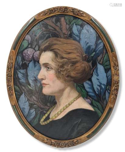 Jean-Baptiste SCORIEL (1883-1956), La dame au collier de per...
