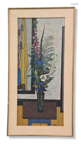 Gustave CAMUS (1914-1984)., Nature morte au bouquet de fleur...