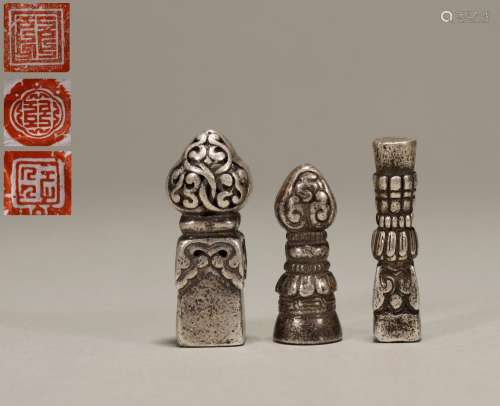 A group of silver paintings from the Ming Dynasty