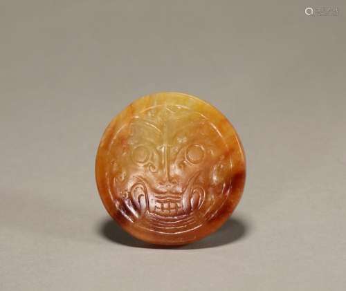 Shijiahe god face jade ornaments