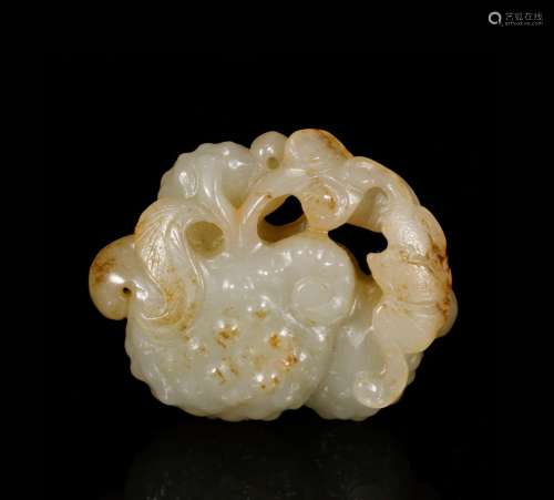 Qing Dynasty and Tian jade "blessed life and many child...