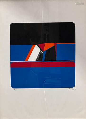 Jean Baier (1932-1999)<br />
Composition<br />
Sérigraphie s...