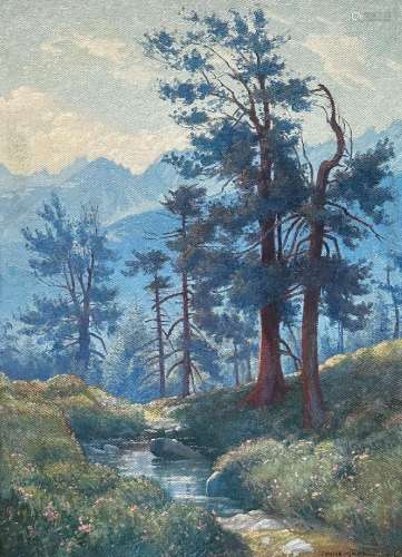 Arthur Maire (1877 - 1939)<br />
Paysage de montagne, 1919<b...