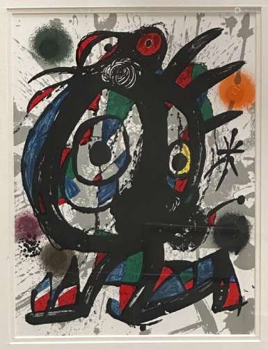 Joan Miro (1893-1983), d'après<br />
Lithographie sur papier...