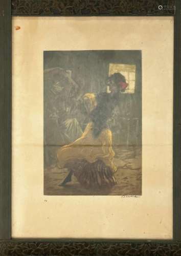 Allan Osterlind (1855-1938)<br />
Gitane dansante<br />
Aqua...