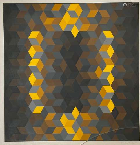 Victor Vasarely (1906-1997)<br />
Composition<br />
Sérigrap...