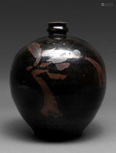 A CHINESE BLACK-GLAZED RUSSET-PAINTED JAR, SONG-JIN DYNASTY,...