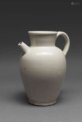 A CHINESE XING WHITE-GLAZED EWER, TANG DYNASTY (618-906)