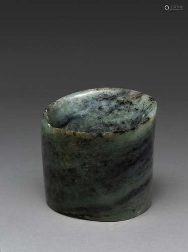 A CHINESE JADE TUBE-SHAPED HAIR ORNAMENT, HONGSHAN CULTURE, ...