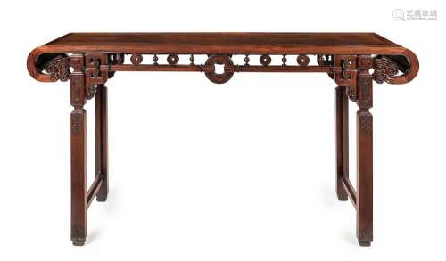 A CHINESE LARGE HUALI ALTER TABLE, LATE 19TH CENTURY-EARLY 2...