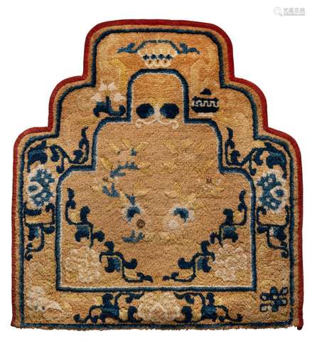 A CHINESE THRONE BACK COVER, NINGXIA PROVINCE, SECOND-HALF O...