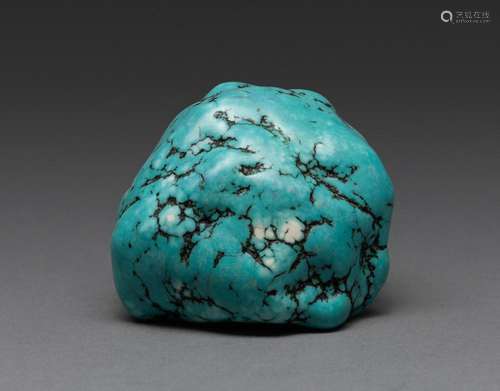 A TURQUOISE BOULDER