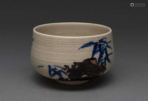 A JAPNESE TEA BOWL, BY ROKUBEI KIYOMIZU IV (1848-1920)