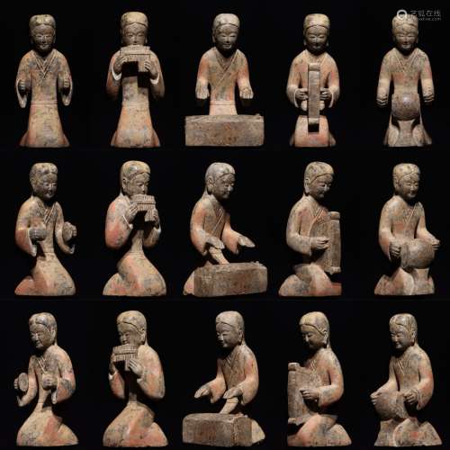 中國漢代時期彩繪樂傭