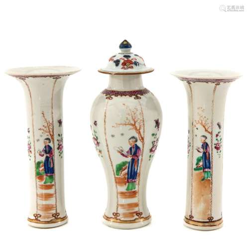 A 3 Piece Garniture Set