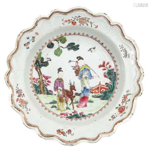 A Famille Rose Plate