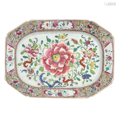 A Famille Rose Serving Dish