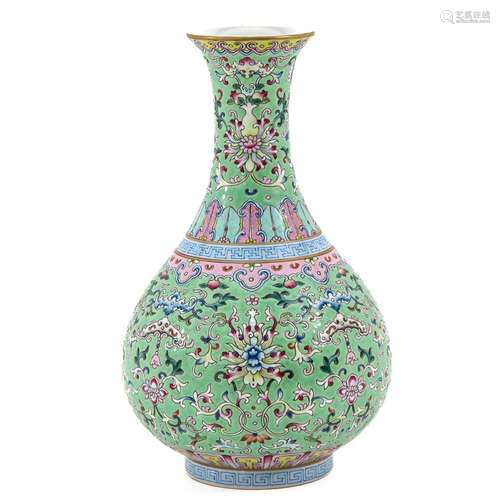 A Famille Rose Vase