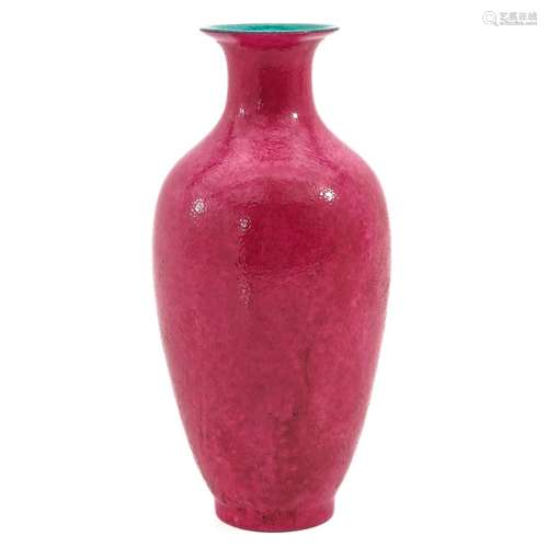 A Ruby Glazed Vase