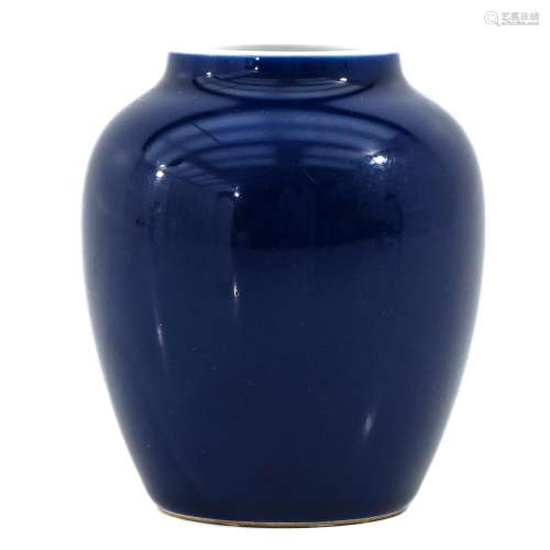 A Cobalt Glazed Vase