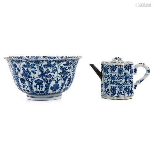 A Teapot and Bowl