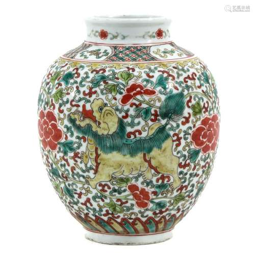 A Polychrome Decor Vase