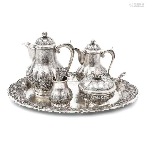 A Silver Coffee and Tea Service