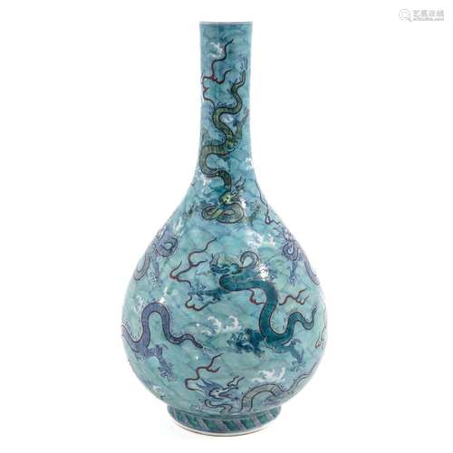 A Doucai Decor Bottle Vase