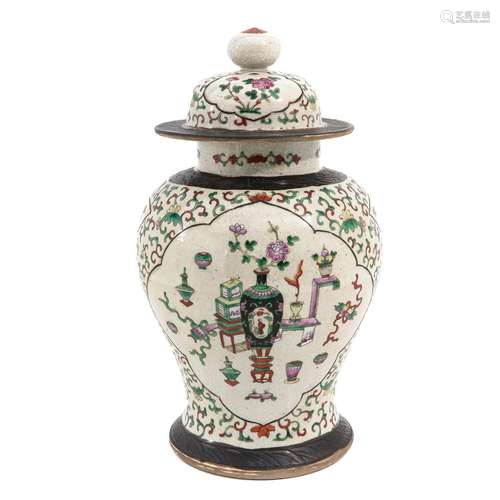 A Nanking Jar with Cover