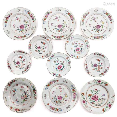 A Collection of 11 Plates