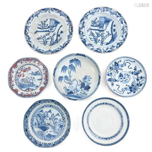 A Collection of 7 Plates