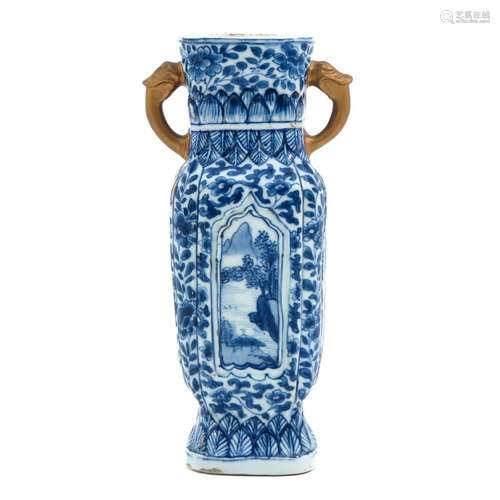 A Blue and White Vase