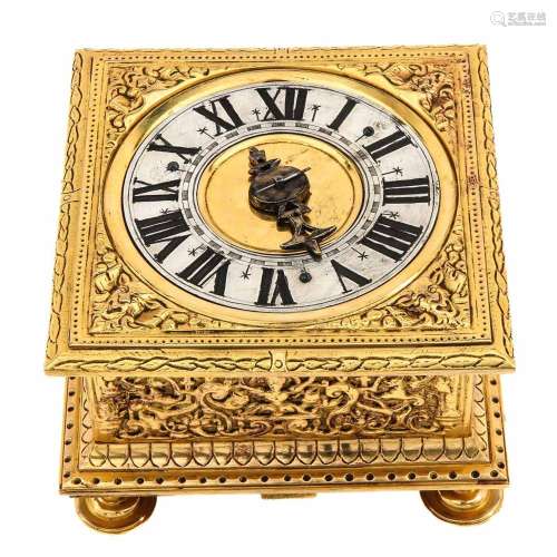A 17th Century German Box Clock Signed Melchior Hoffman