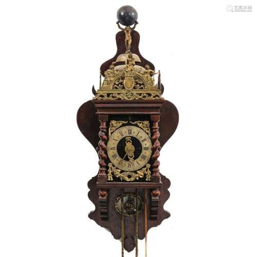 A Dutch Clock or Zaanse Klok signed van Rossen