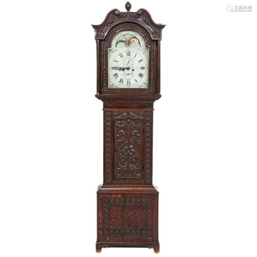 A Standing Clock Signed Tinker & Edmondson Leeds