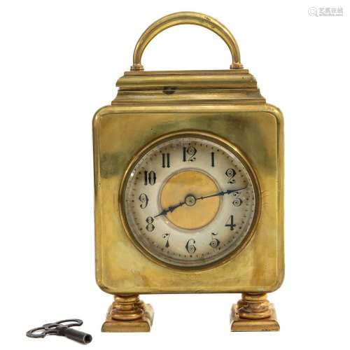 A Brass Table Clock Circa 1920
