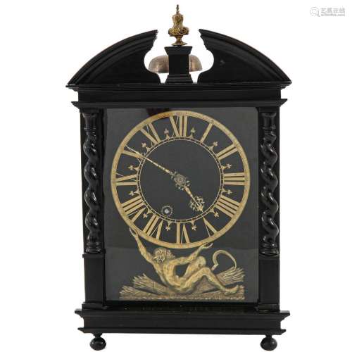 A 17th Century Hague Clock or Haagsche Klok Signed Pieter Vi...