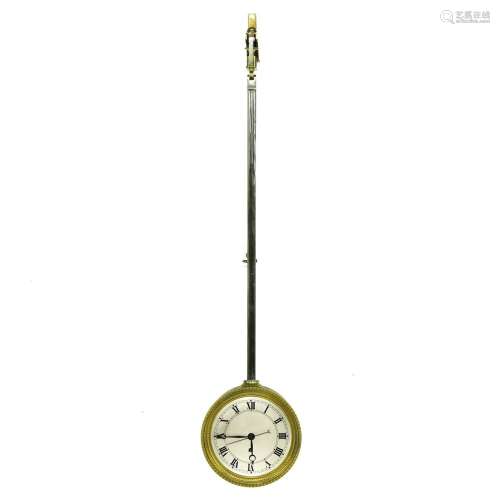 A 19th Century French Fire Gilt Wall Clock