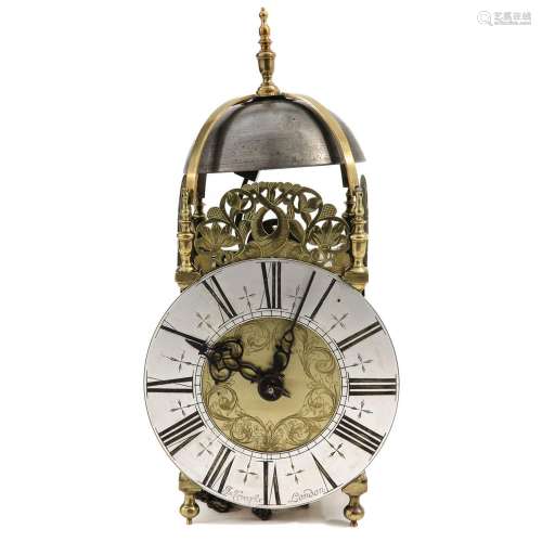 An English Lantern Clock Signed Crucefix Circa 1720