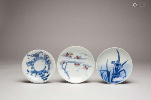 TWO JAPANESE NABESHIMA DISHES MEIJI ERA, 19TH/20TH CENTURY O...