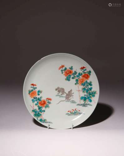 A JAPANESE KAKIEMON-STYLE DISH MEIJI ERA, 19TH CENTURY The w...