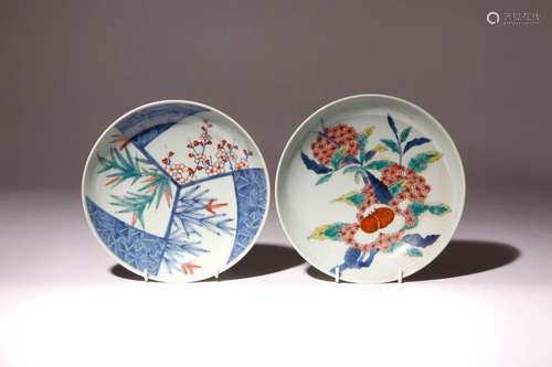 TWO JAPANESE NABESHIMA DISHES MEIJI ERA, 19TH CENTURY Both d...