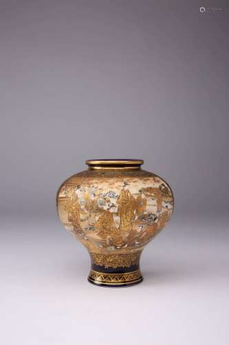 A JAPANESE SATSUMA VASE BY KINKOZAN MEIJI ERA, 19TH CENTURY ...