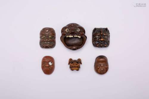 A COLLECTION OF JAPANESE MASKS MEIJI ERA, 19TH/20TH CENTURY ...