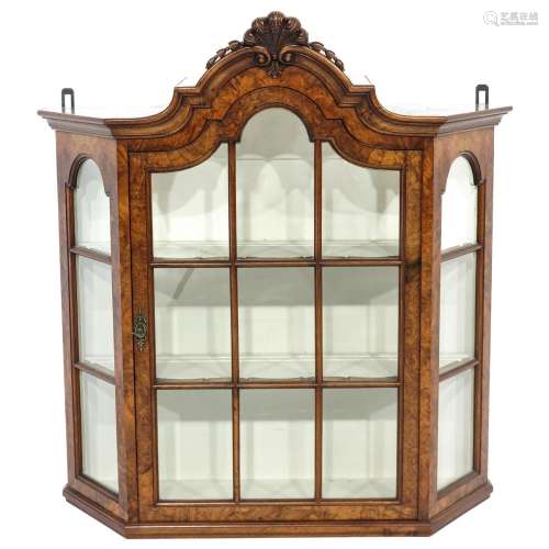 A Dutch Walnut Vitrine