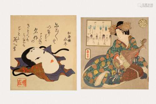 UTAGAWA KUNINAO (1795-1854) YASHIMA GAKUTEI (1786-1868) EDO ...