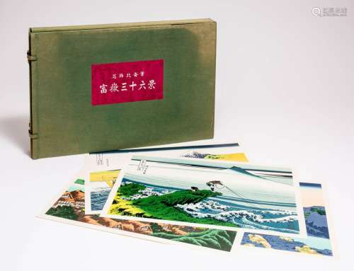 AFTER KATSUSHIKA HOKUSAI (1760-1849) SHOWA ERA, C.1970 A fol...