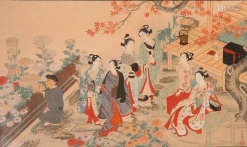 AFTER NISHIKAWA SUKENOBU (1671-1750) SHOWA OR LATER, 20TH CE...